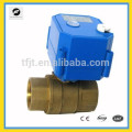 DC3-6V 2-way Brass DN25 DC12v válvula de esfera motorizada com manua override e operação de segurança